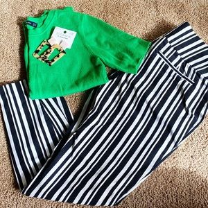 Black & White Striped Pants
